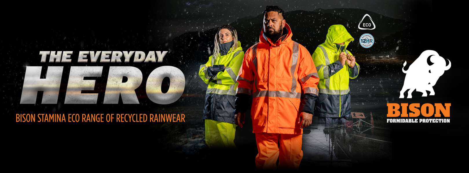 New Bison Range of Recycled Rainwear